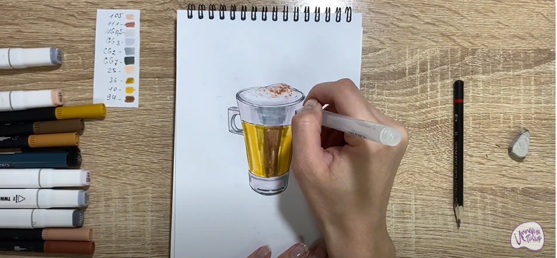 Рисуем Раф кофе