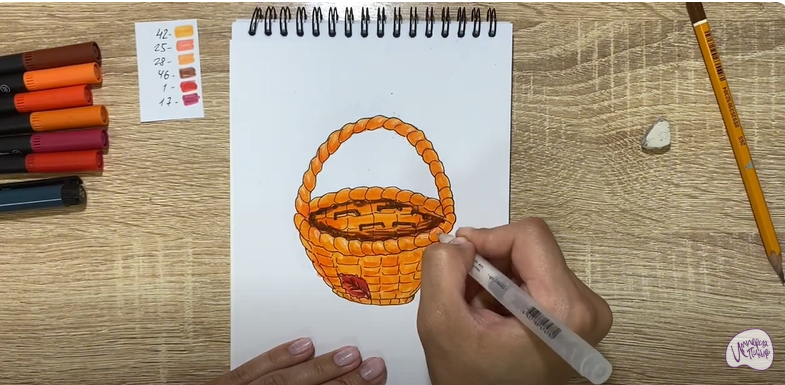 Рисуем Корзинка