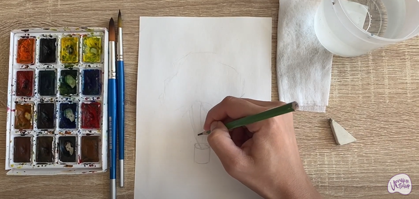 Рисуем Бересклет