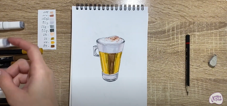 Рисуем Раф кофе