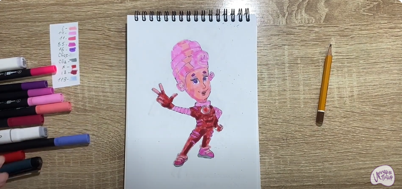 Рисуем Мася из "Фиксиков"