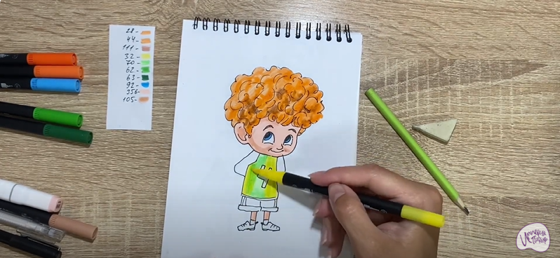 Рисуем Деннис из "Монстры на каникулах"