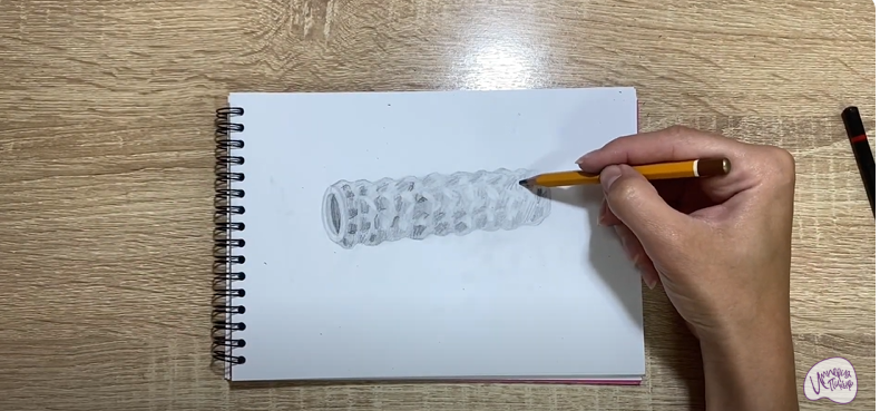 Рисуем Ролик массажный