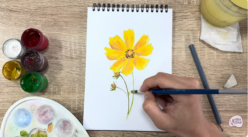 Рисуем Кореопсис
