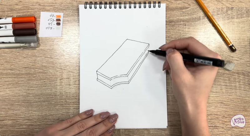 Рисуем Молочный ломтик