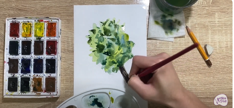 Рисуем Веник банный