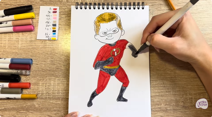 Рисуем Шастик Парр из "Суперсемейка"