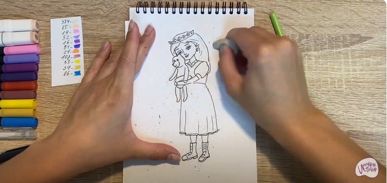Рисуем Соня из "Царевны"
