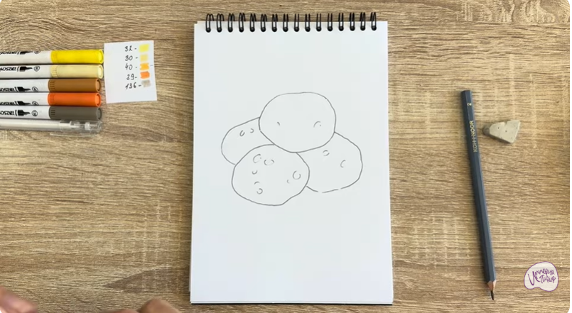 Рисуем Баурсаки