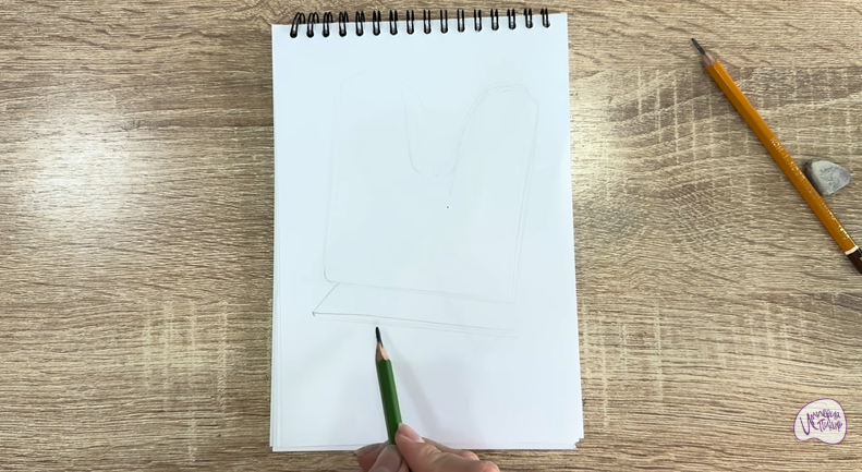 Рисуем Подставка для книг