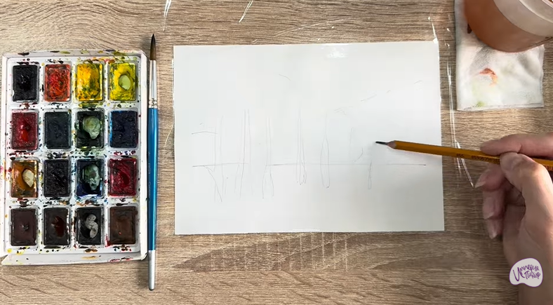 Рисуем Озеро Сукко