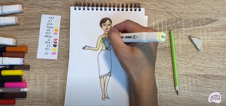Рисуем Марлен из "Царевны"