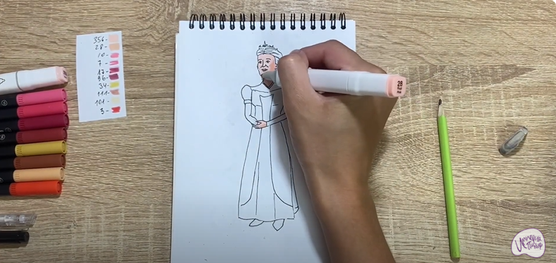 Рисуем Королева Лилиан из "Шрека"