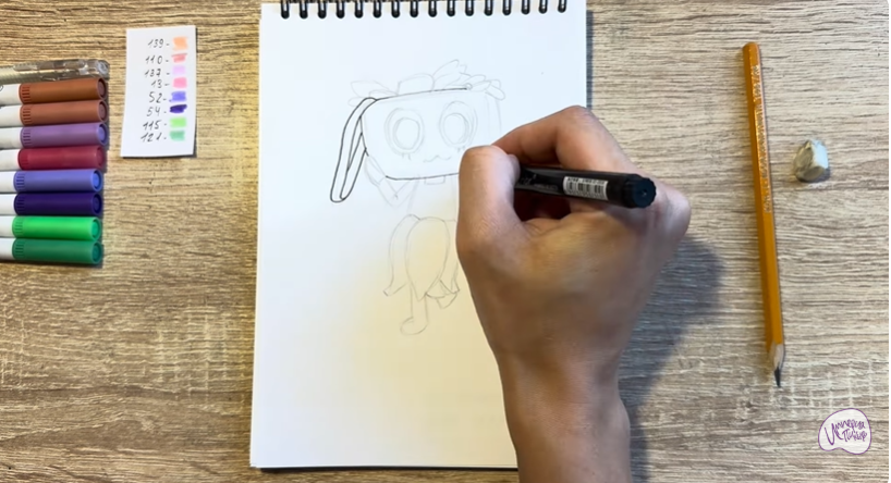 Рисуем Басси из "Мир Денди"