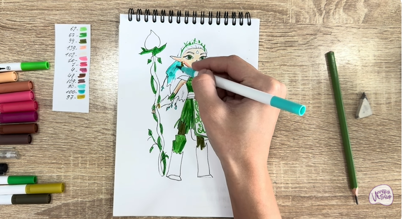 Рисуем Дриада из "Сказочный Патруль"