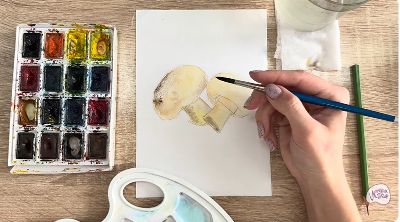 Рисуем Шампиньоны