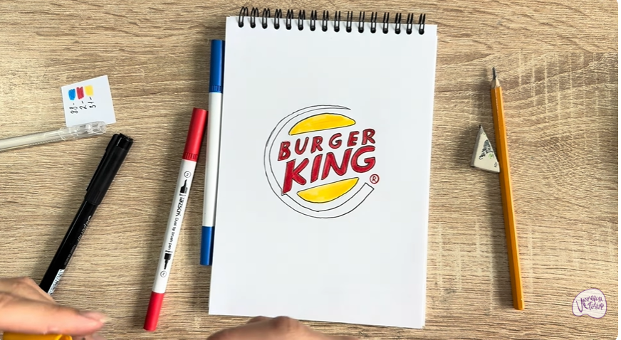 Рисуем Лого "BURGER KING"