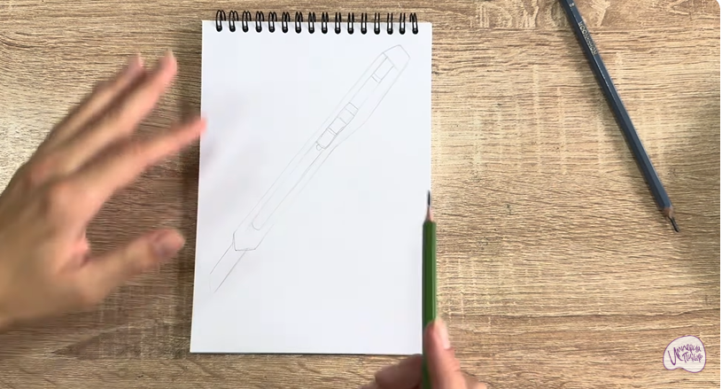 Рисуем Канцелярский нож