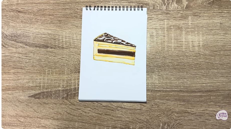 Рисуем Пирожное "День-ночь"