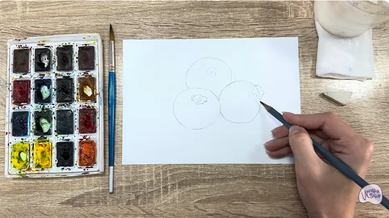 Рисуем Голубика