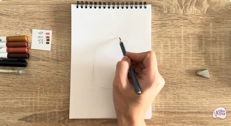 Рисуем Шоколадный Дед Мороз