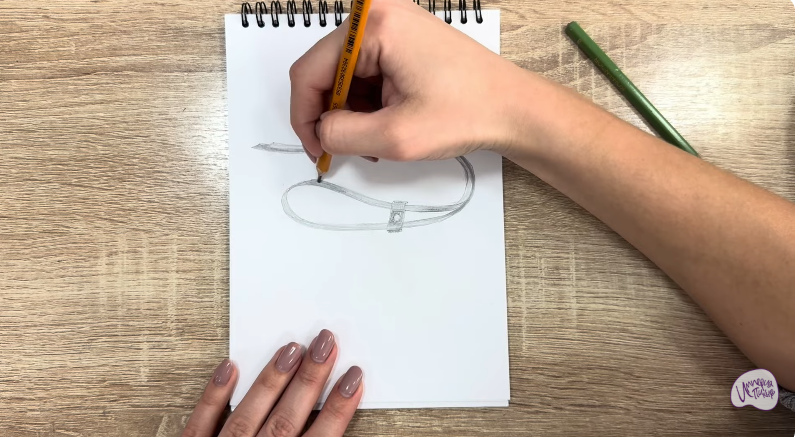 Рисуем Застежка-шнур