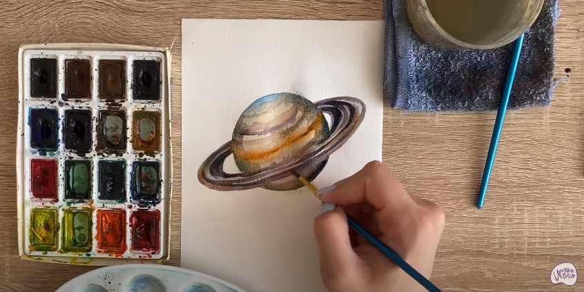 Рисуем Сатурн