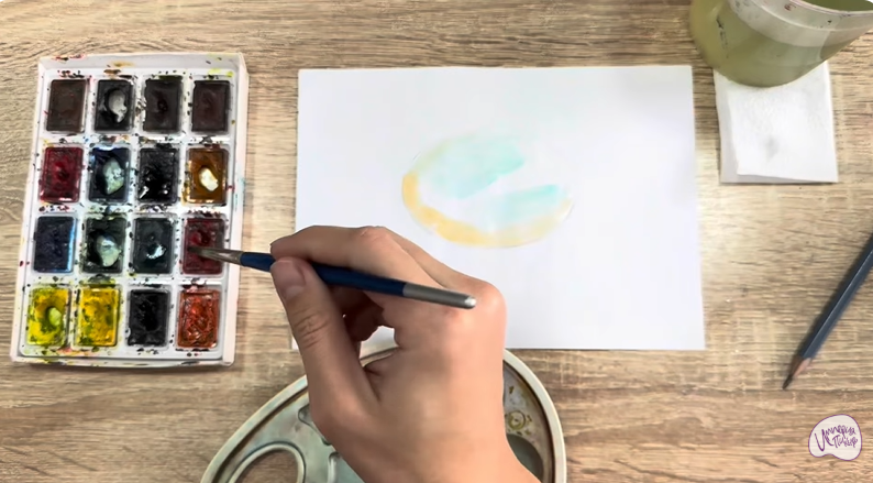 Рисуем Камень опал