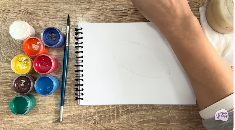 Рисуем Рыба-попугай