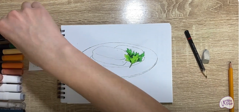 Рисуем Картофельные зразы