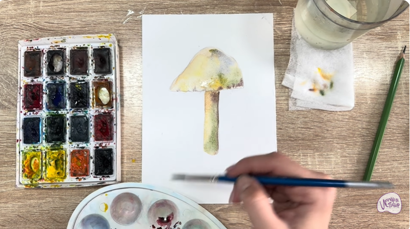 Рисуем Колпак кольчатый