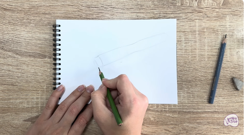 Рисуем Ручка-держатель для сковороды