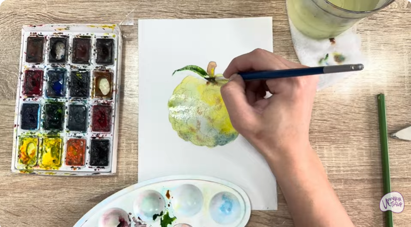 Рисуем Сахарное яблоко