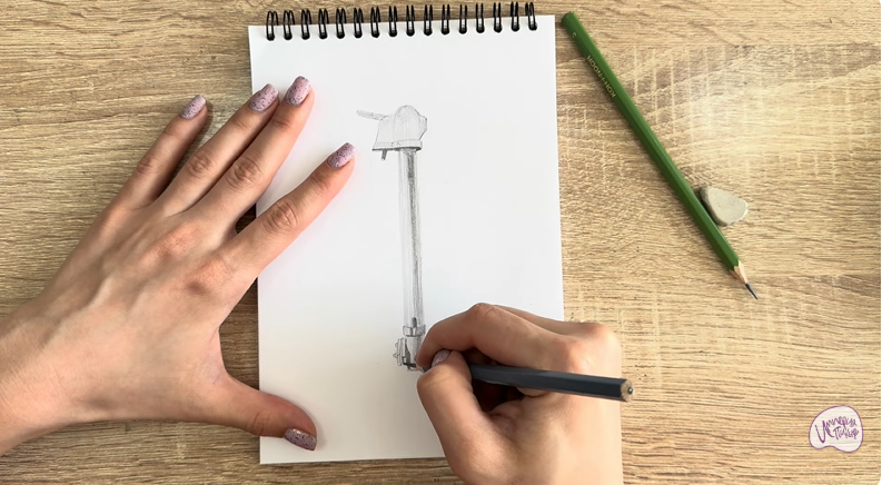 Рисуем Колонка водоразборная