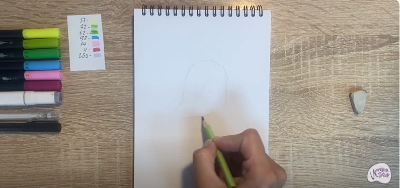 Рисуем Пиля из "Монсики"