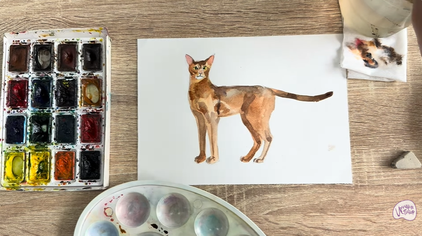 Рисуем Кошка "Чаузи"