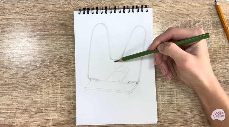 Рисуем Подставка для книг