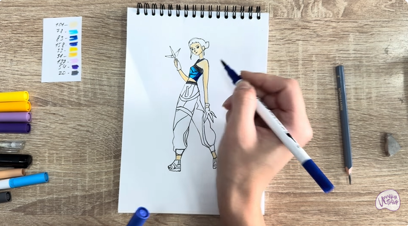 Рисуем Зои из "Кейпоп"