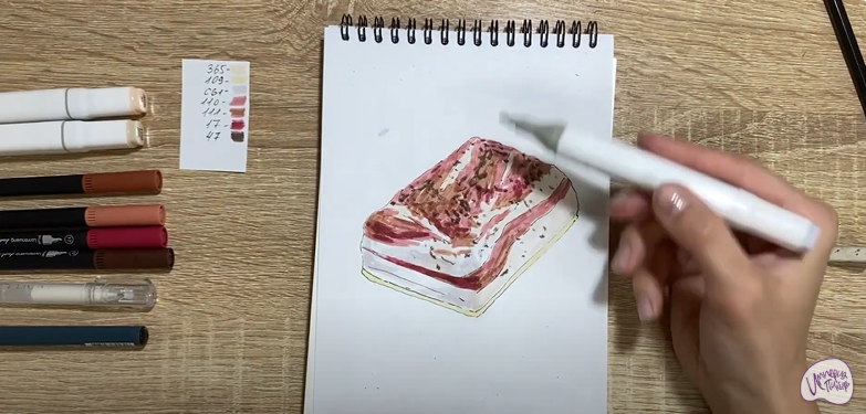 Рисуем Солёное сало