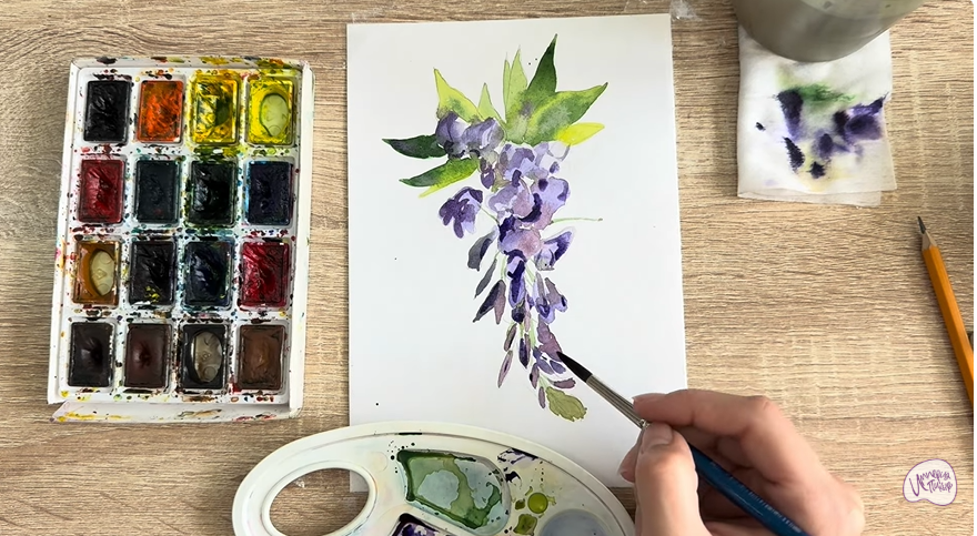 Рисуем Глициния