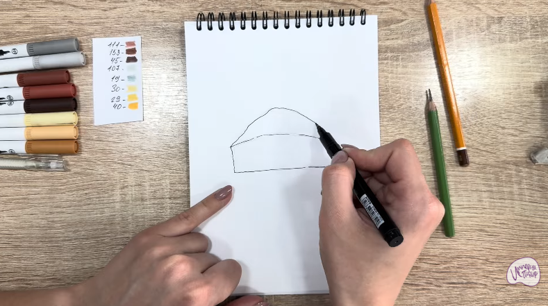 Рисуем Кекс "Зебра"