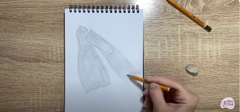 Рисуем Ласты для плавания