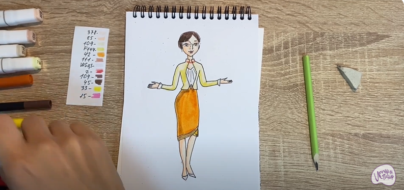 Рисуем Марлен из "Царевны"