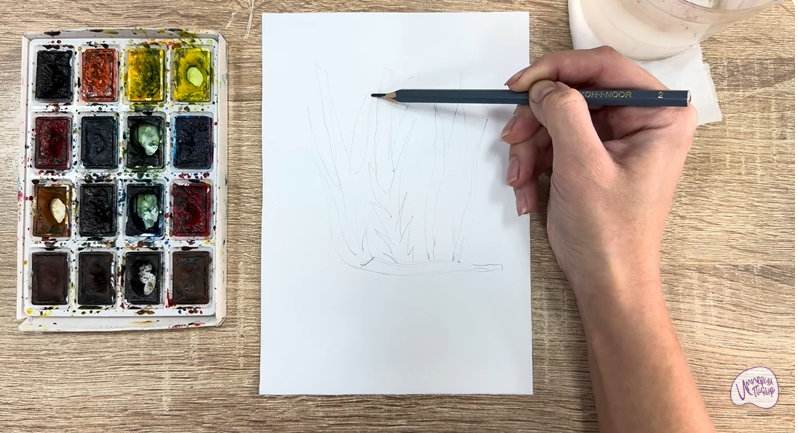 Рисуем Аир болотный