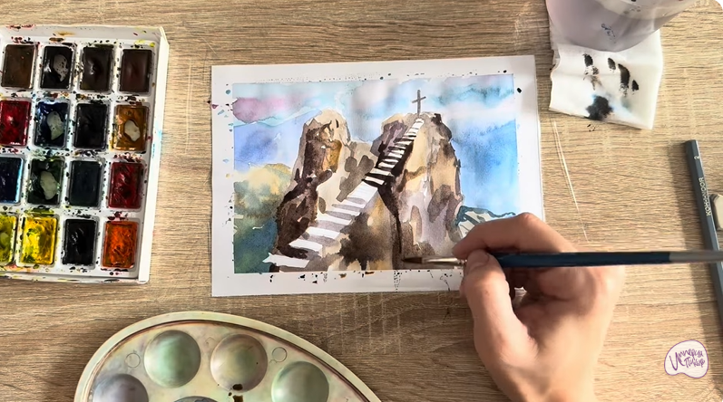 Рисуем Гора Ай-Петри