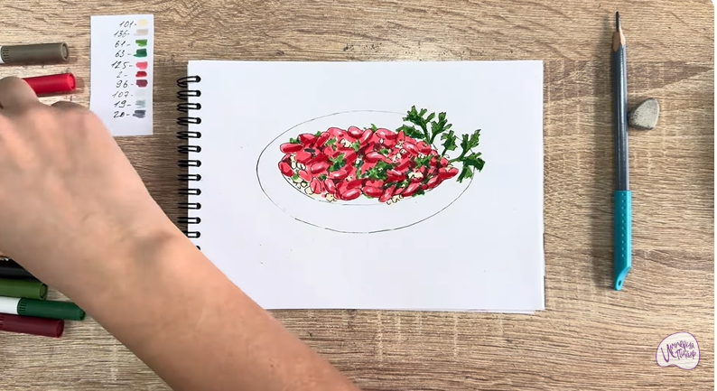 Рисуем Лобио по-грузински