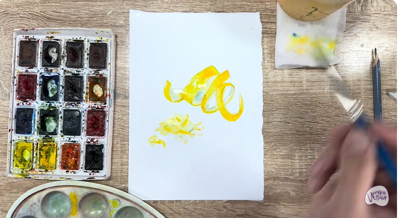 Рисуем Цедра лимона