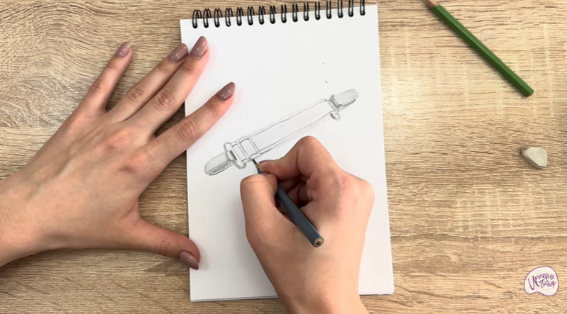 Рисуем Держатель для простыни