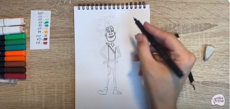 Рисуем Маракуда из мультфильма "Маракуда"