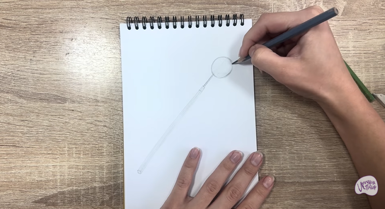 Рисуем Стоматологическое зеркало